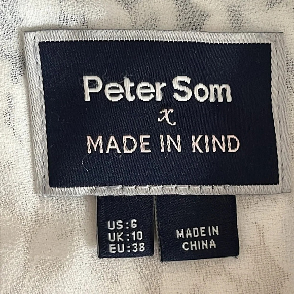 Anthropologie Peter Som x Made in Kind Lace Latitude Blouse - Size 6 - Picture 6 of 9